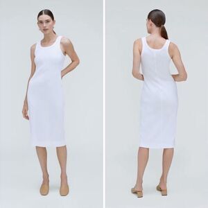 Everlane Ribbed White Tank Top dress Size Meduim NWT